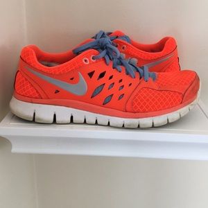 Orange and Blue Nike Sneakers